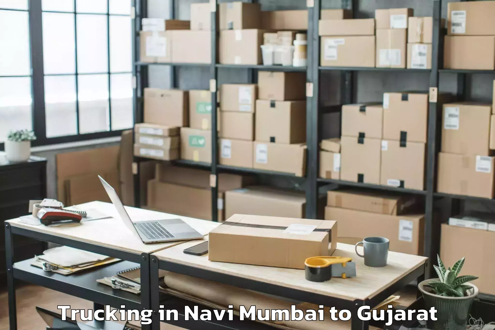 Reliable Navi Mumbai to Kandla Port Trucking